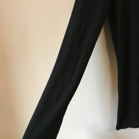 GAP Cotton Modal Long Sleeve Ruched Collar Jersey Top - Picture 5 of 14